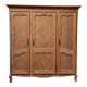3 door wardrobe in natural wood