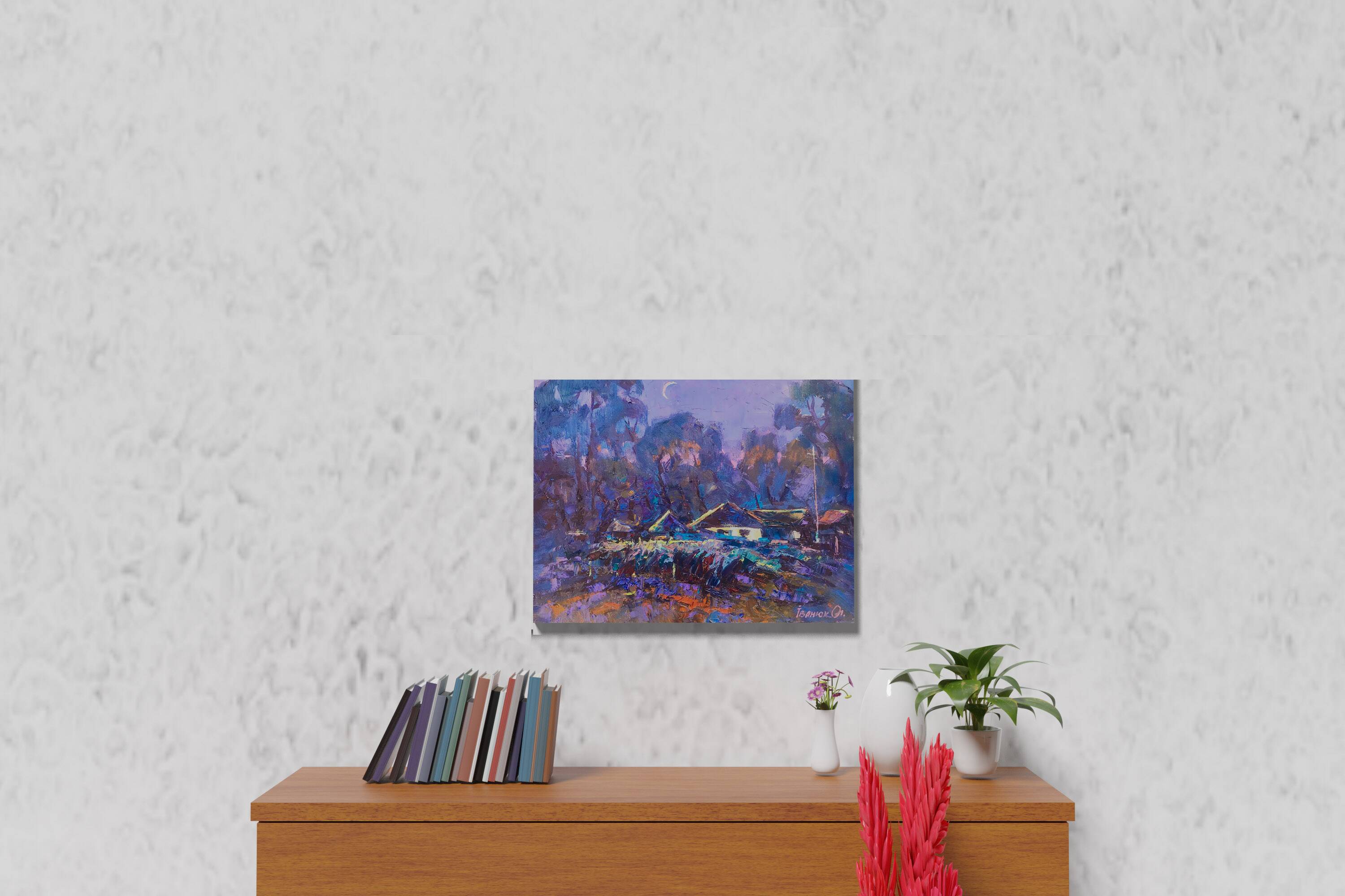 Peinture à l'huile "À minuit" par Alex Ivanyuk