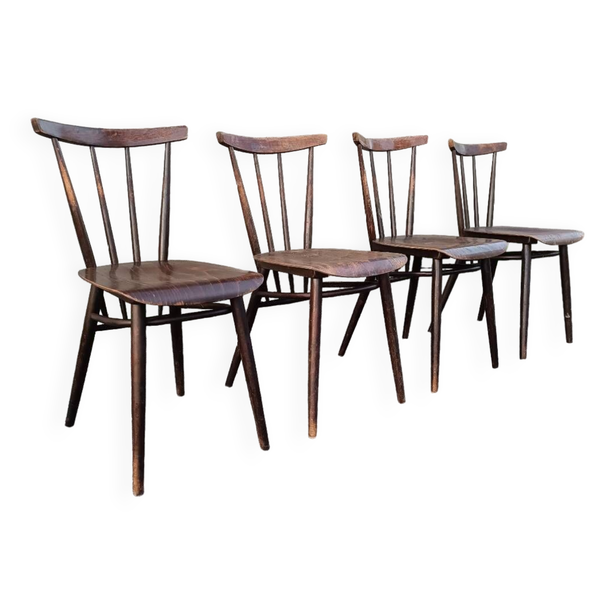 Set of 4 chairs by Tatra Nabytok Czechoslovakia 1960