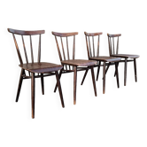 Set of 4 chairs by Tatra Nabytok Czechoslovakia 1960