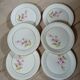 6 vintage Moulin des Loups dessert plates