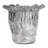 Vase en verre massif organique Uno Westerberg, pour Pukeberg, années 1960, Suède