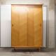 Scandinavian wardrobe 2 sliding doors 1960