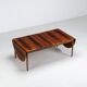 Table à manger à rabat modèle 227 d'Arne Vodder en palissandre Sibast 1960