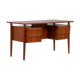 Danish mid century modern teak desk in teak with 4 drawers, 1960s