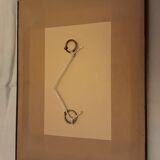 2 WOODEN BAMBOO FRAMES MARTINIQUE LANDSCAPE