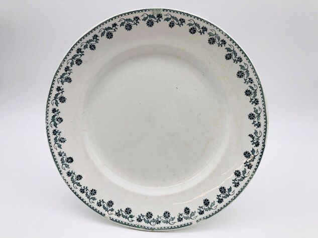 Plat de service rond, Moulin des Loups, modèle Georgette