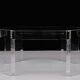 Table basse octogonale Lucite David Lange années 1970