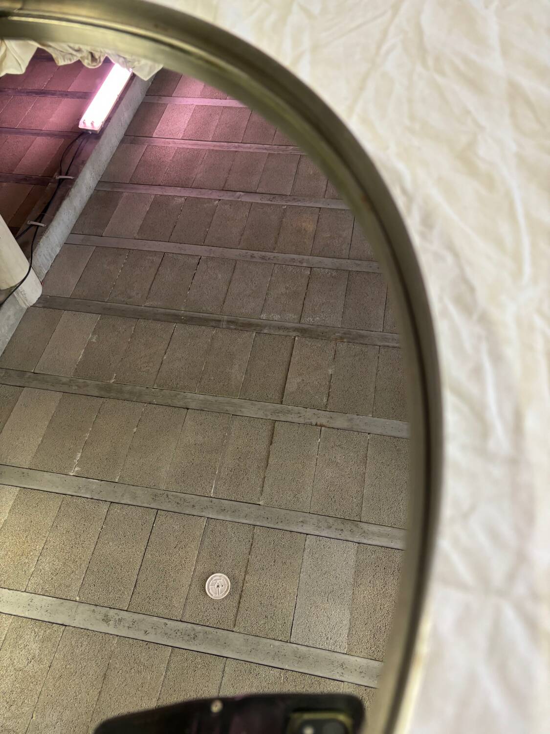 Vintage round mirror