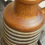Striped stoneware vase