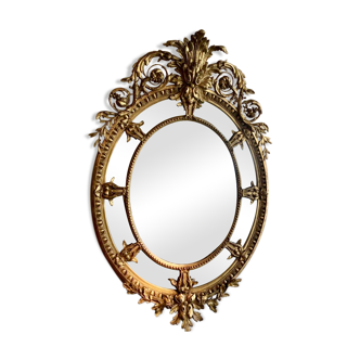 Golden stucco mirror, 19th century