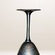 Set of six hammered metal goblets.