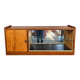 Vitrine murale Mid-Century noyer – années 1950