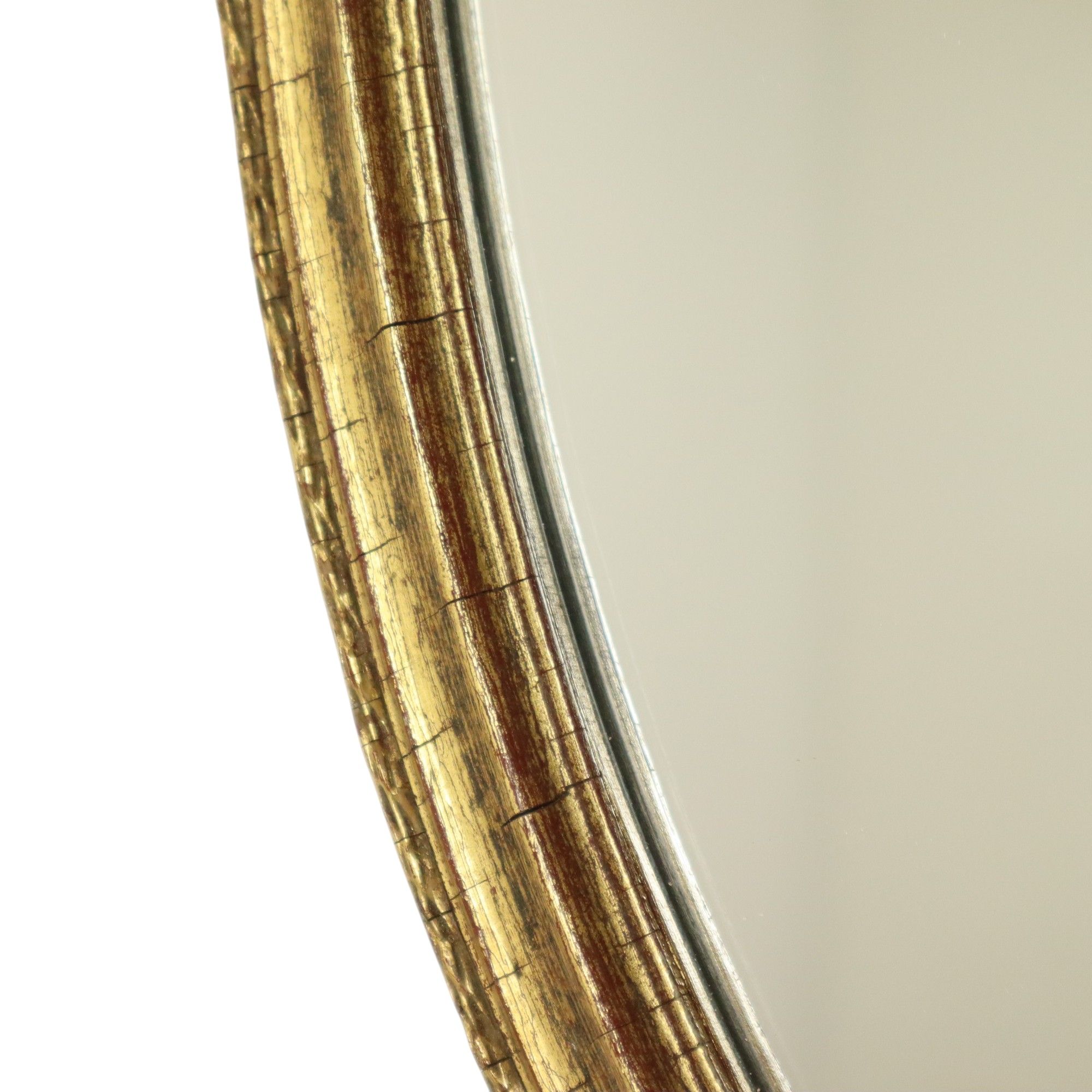Deknudt Mirror with Bow Gold Leaf Gilded Wood Classic 69cm