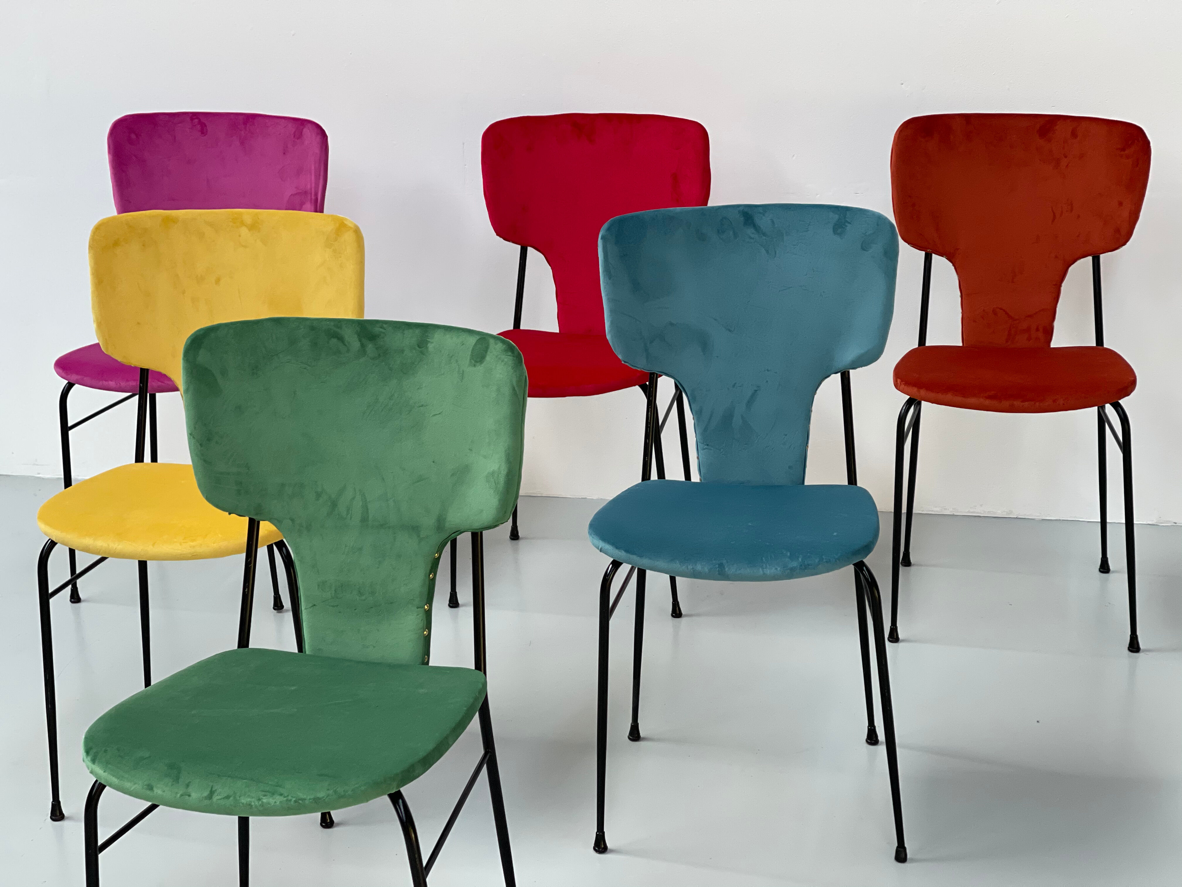 Colorful dining chairs