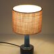 Ceramic table lamp “972” by Søholm with jute shade, mid-century Danish modern design, 1960s/1970s