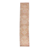Tapis coureur vintage turc rose et marron, 78x371 cm