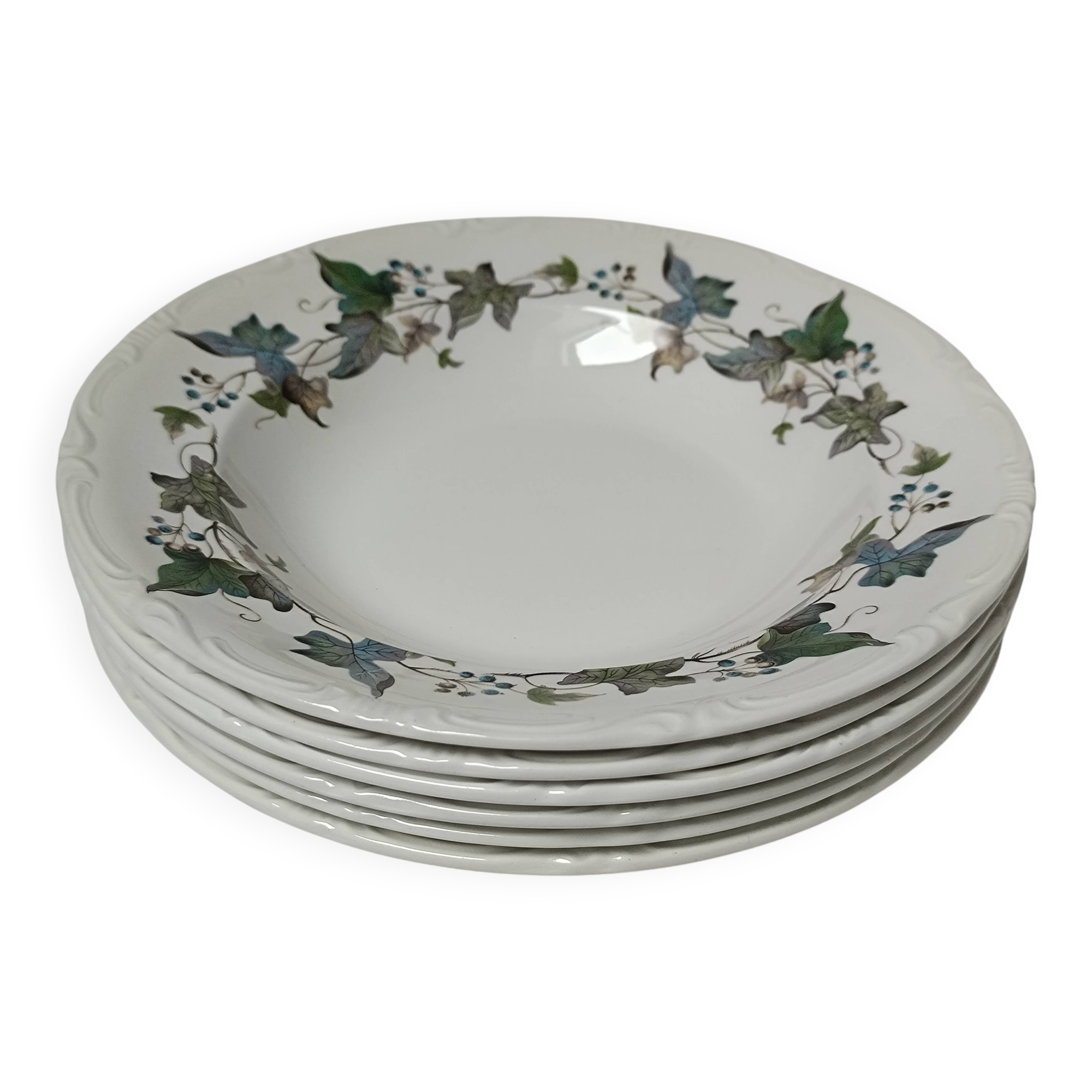 Royal China Vigo porcelain soup plates
