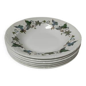assiettes creuses porcelaine