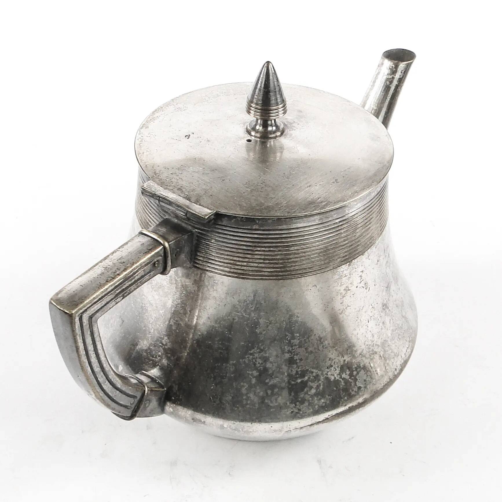 Art Nouveau silver-plated brass teapot, WMF, Germany, early 20th century