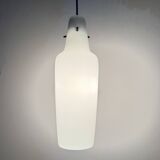 Mid-century grey glass pendant hanging lamp , 1960s Scandinavian