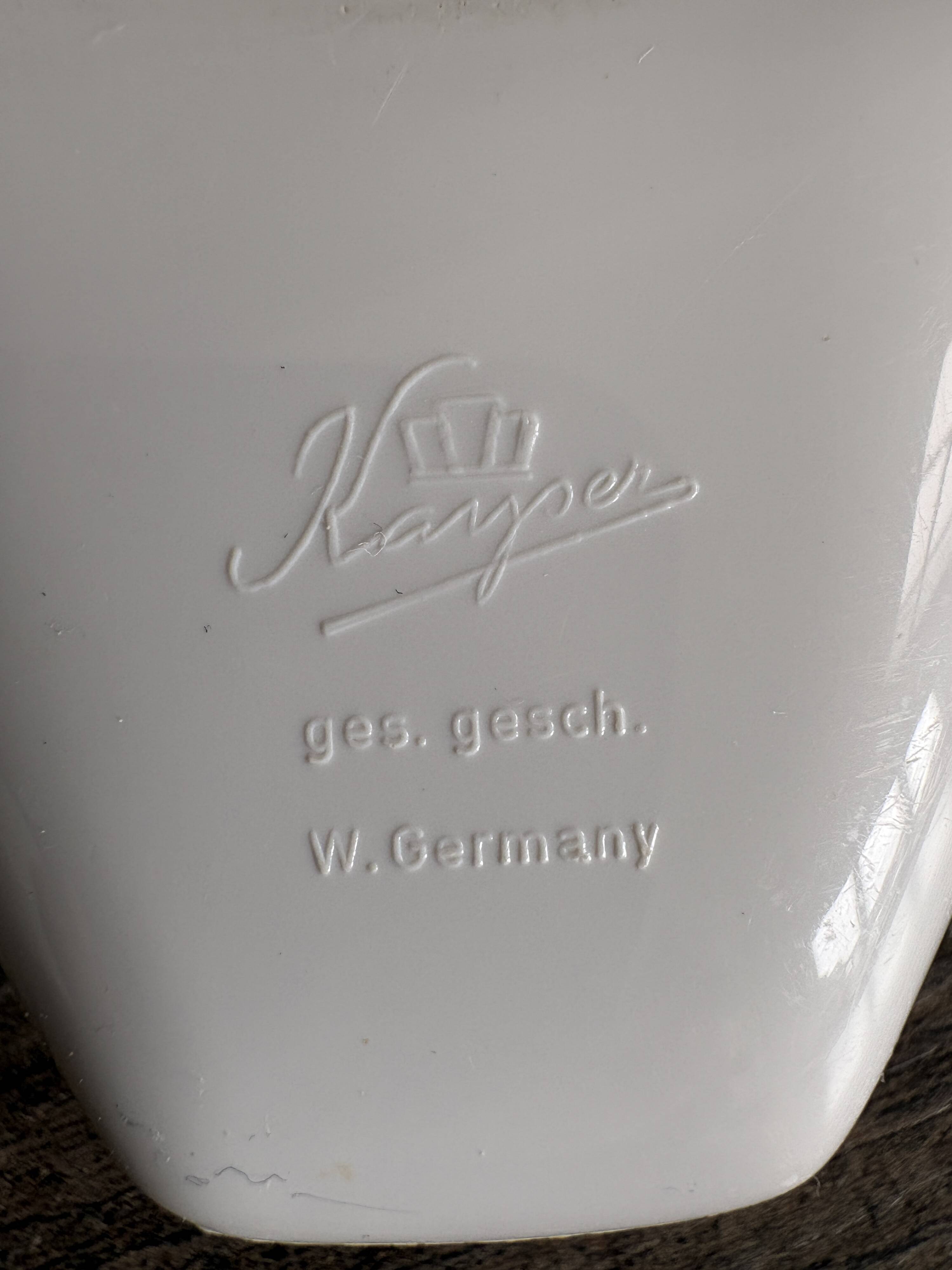 Vintage Kayser West Germany egg cup trio