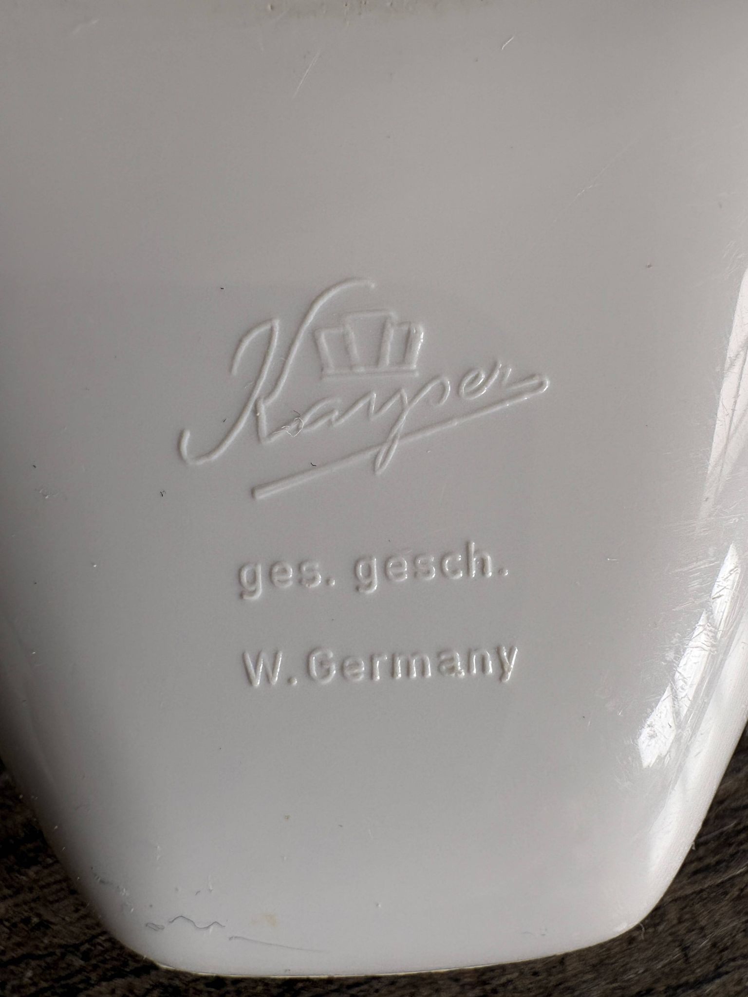 Vintage Kayser West Germany egg cup trio