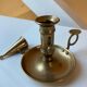 Brass hand candle holder