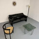 Canapé maralunga design design Vico MAGISTRETTI Cassina en cuir noir