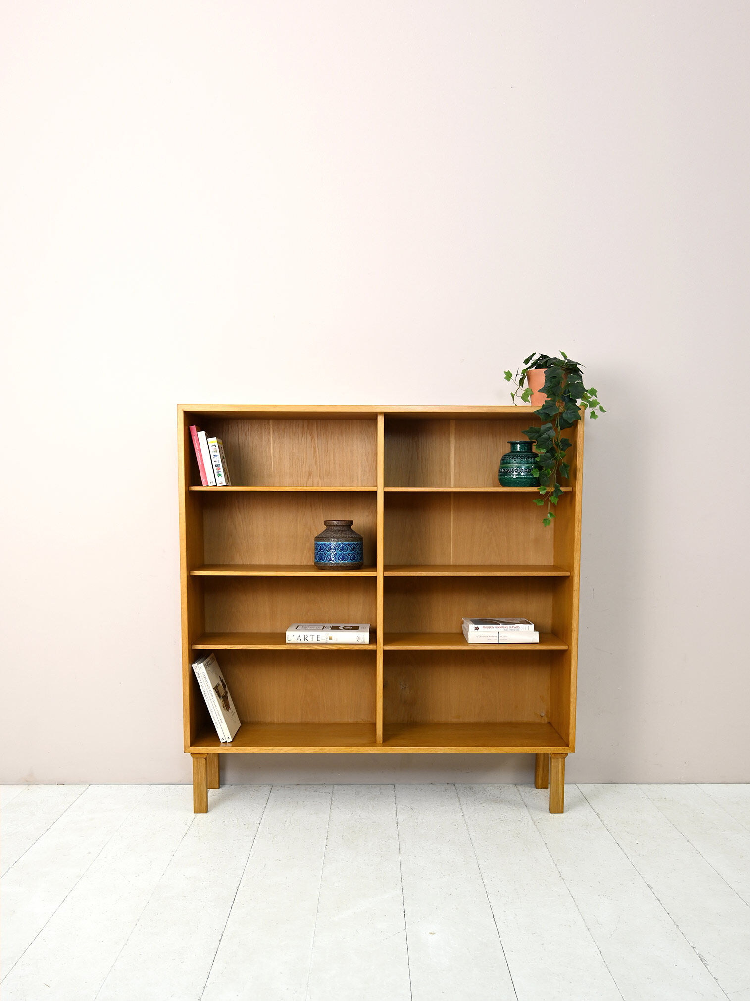 Scandinavian oak bookcase