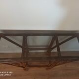 Vintage rattan console