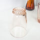 Lot of 4 vintage pink glasses vintage pink glass