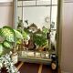 Beveled wooden mirror with glazing beads