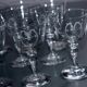 Set of 10 Art Nouveau glasses.