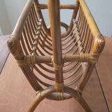 Mid century bamboo magazine rack, 1960s