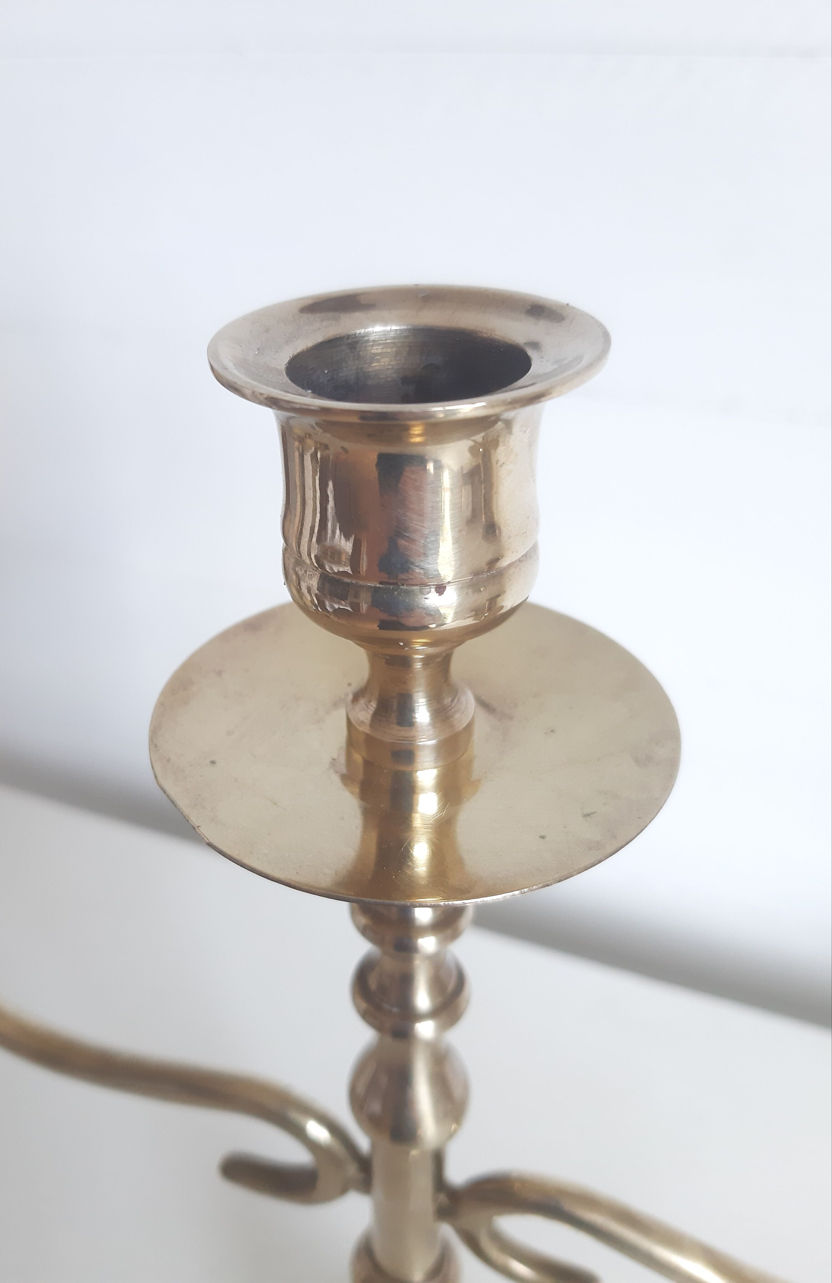 Brass chandelier/candle holder