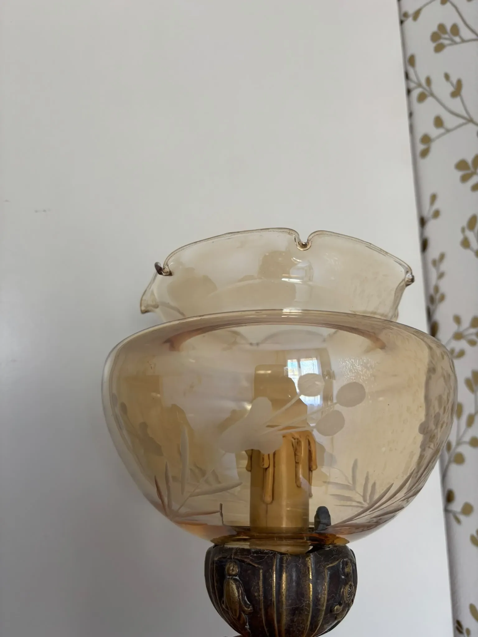 Pair of vintage Targetti bedside lamps - Candle bulb night lights