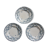 3 plates iron earth Paquerette de Longwy