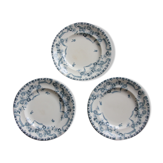 3 plates iron earth Paquerette de Longwy