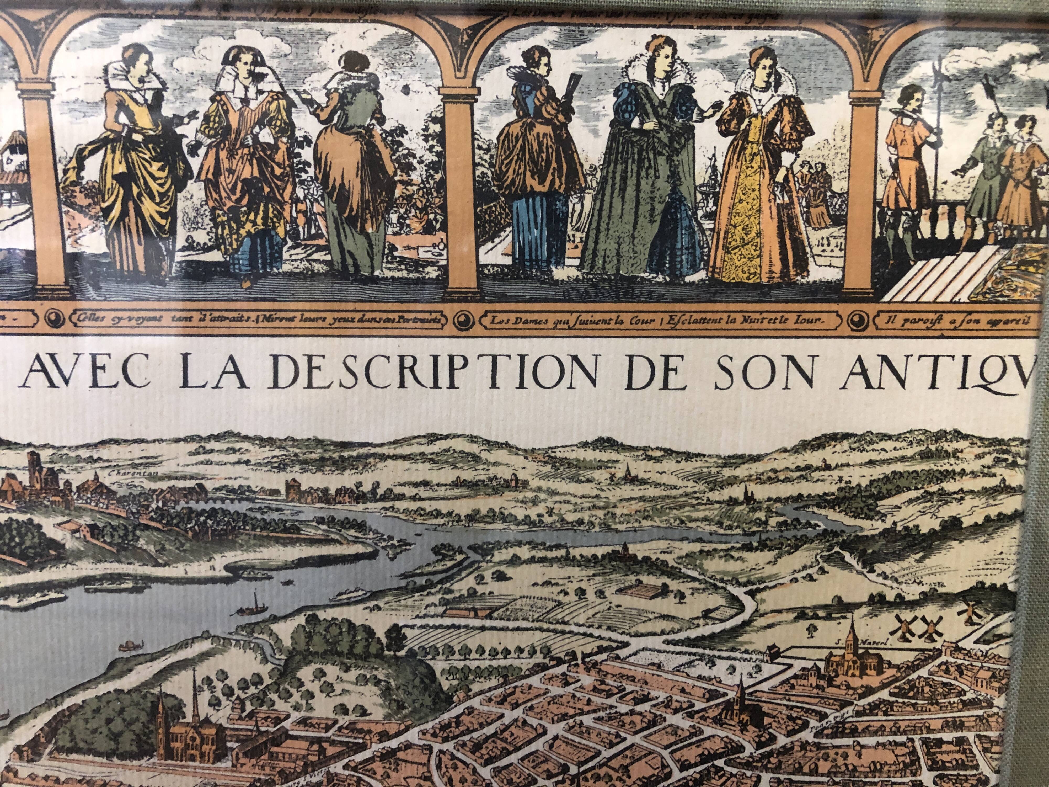 Map of Paris under Louis XIII - 1630