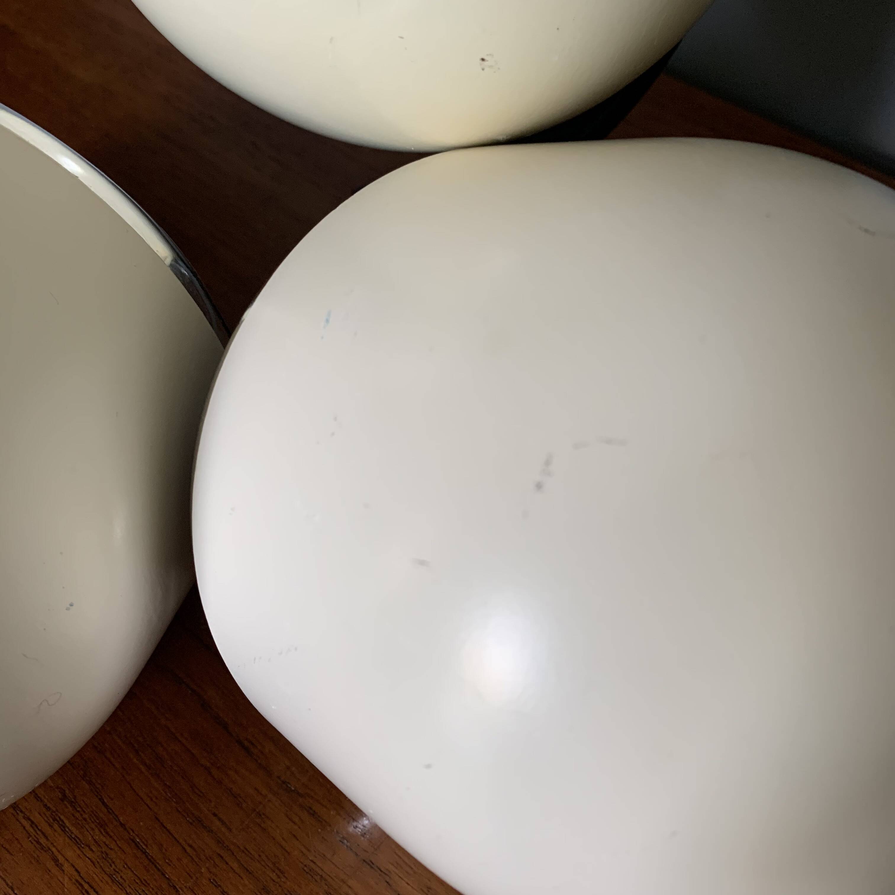 Pair of Hoffmeister cream and black spotlights 1960/1970