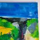 Modern landscape painting of Provence