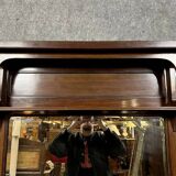 Art Nouveau corridor mirror in mahogany circa 1900