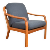Fauteuil en teck danois du milieu du siècle de Dyrlund, années 1970.