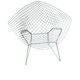 Chaise Diamond en rilsan gris (rare) par Harry Bertoia pour Knoll
