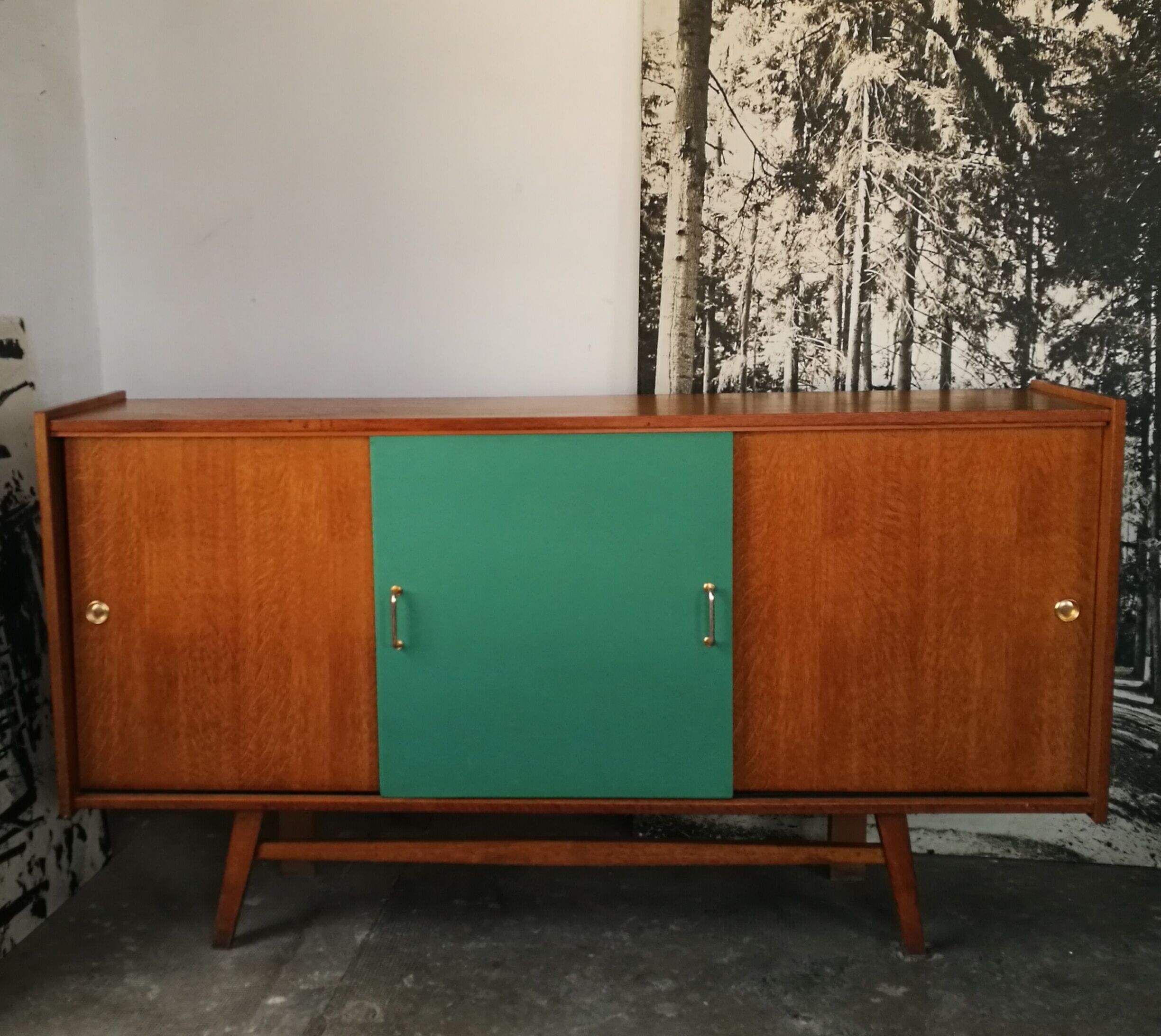 Vintage oak enfilade