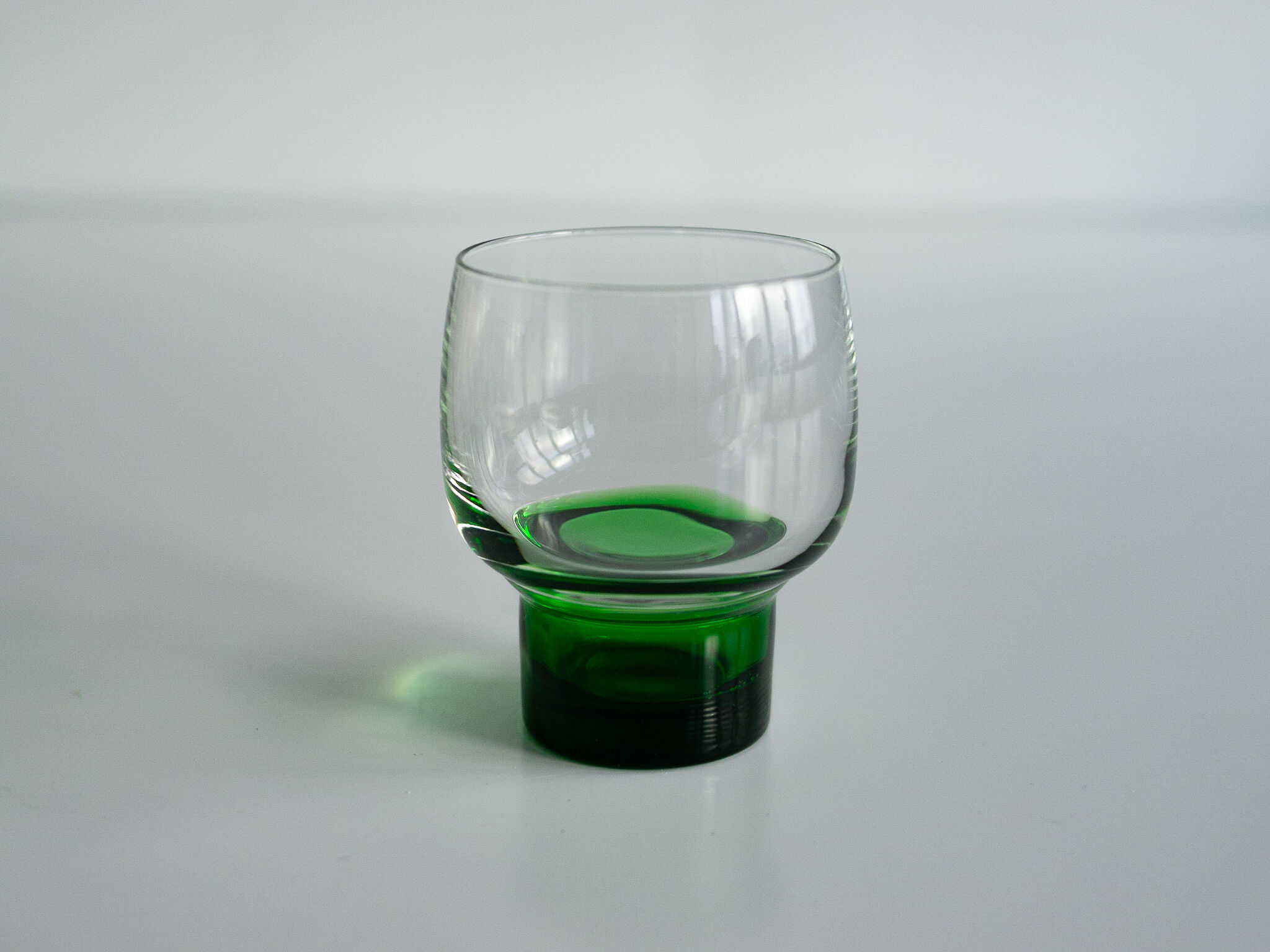 Suite of six aperitif glasses