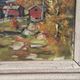 Original Swedish Oil on Panel - "Landscape" by Hundt - Signed - Vintage and Framed - 54 × 45 cm (21.3" × 17.7")