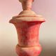 Italian hand carved pink alabaster urn lamp
