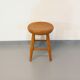 Vintage solid oak stool from the 50s 60s